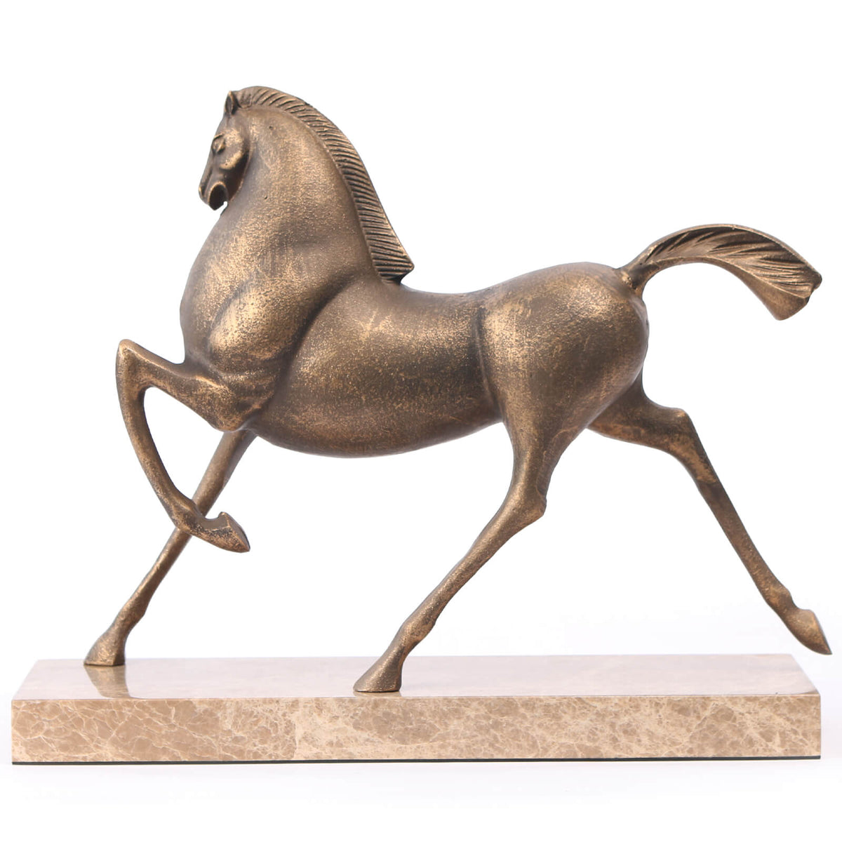 Flying Horse Sculpture – Gold
