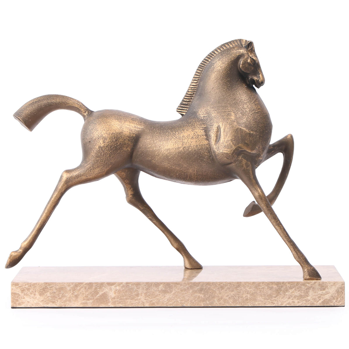 Flying Horse Sculpture – Gold