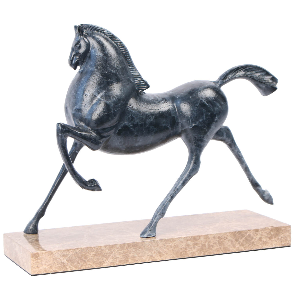 Flying Horse Sculpture – Dark Nickel