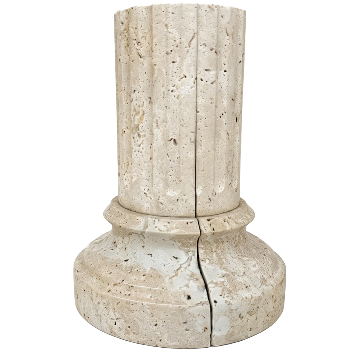 Lachlan Pillar Bookend – Travertine, Single