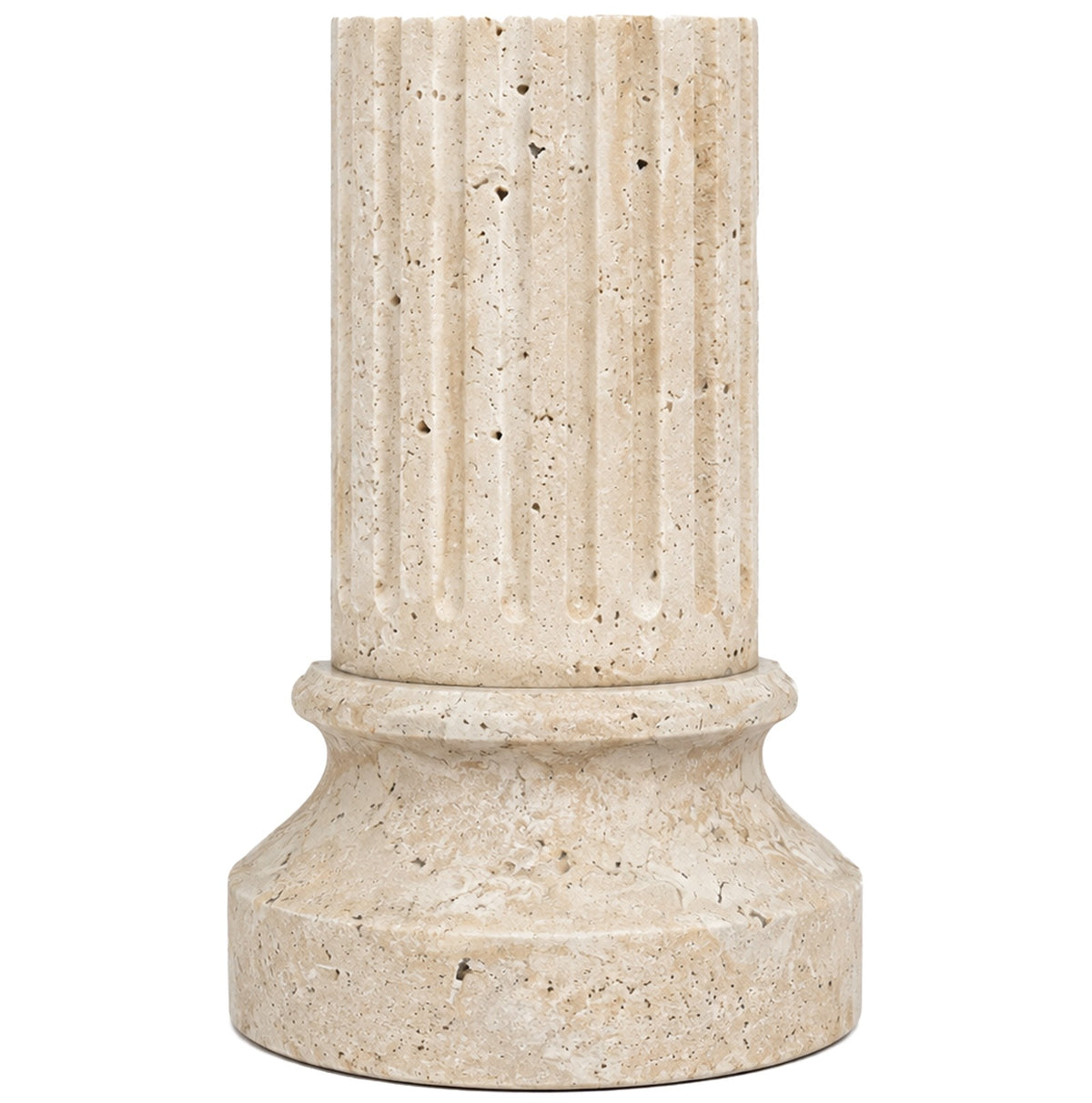 Lachlan Pillar Bookend – Travertine, Single