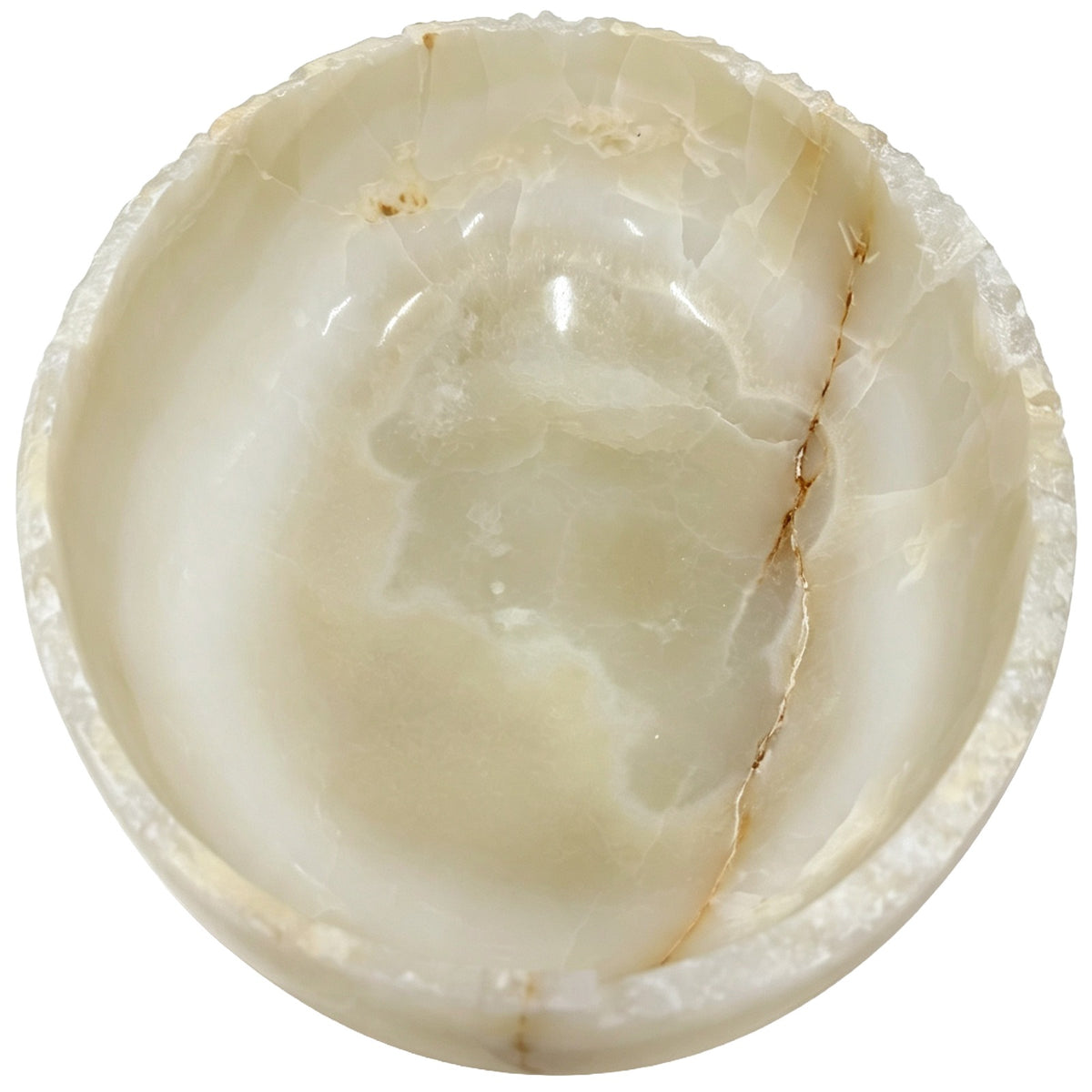 Voss Decorative Bowl – White Jade Marble