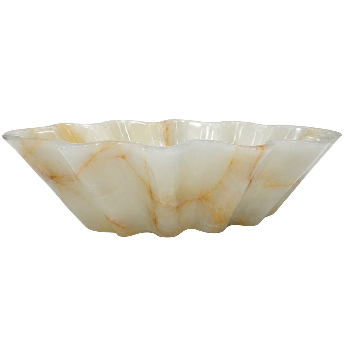 Maris Decorative Bowl – White Jade Marble