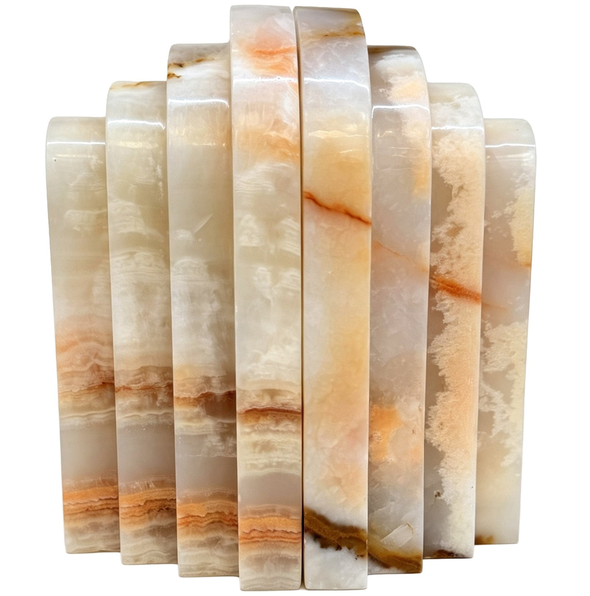 Osmond Bookend – White Jade Marble