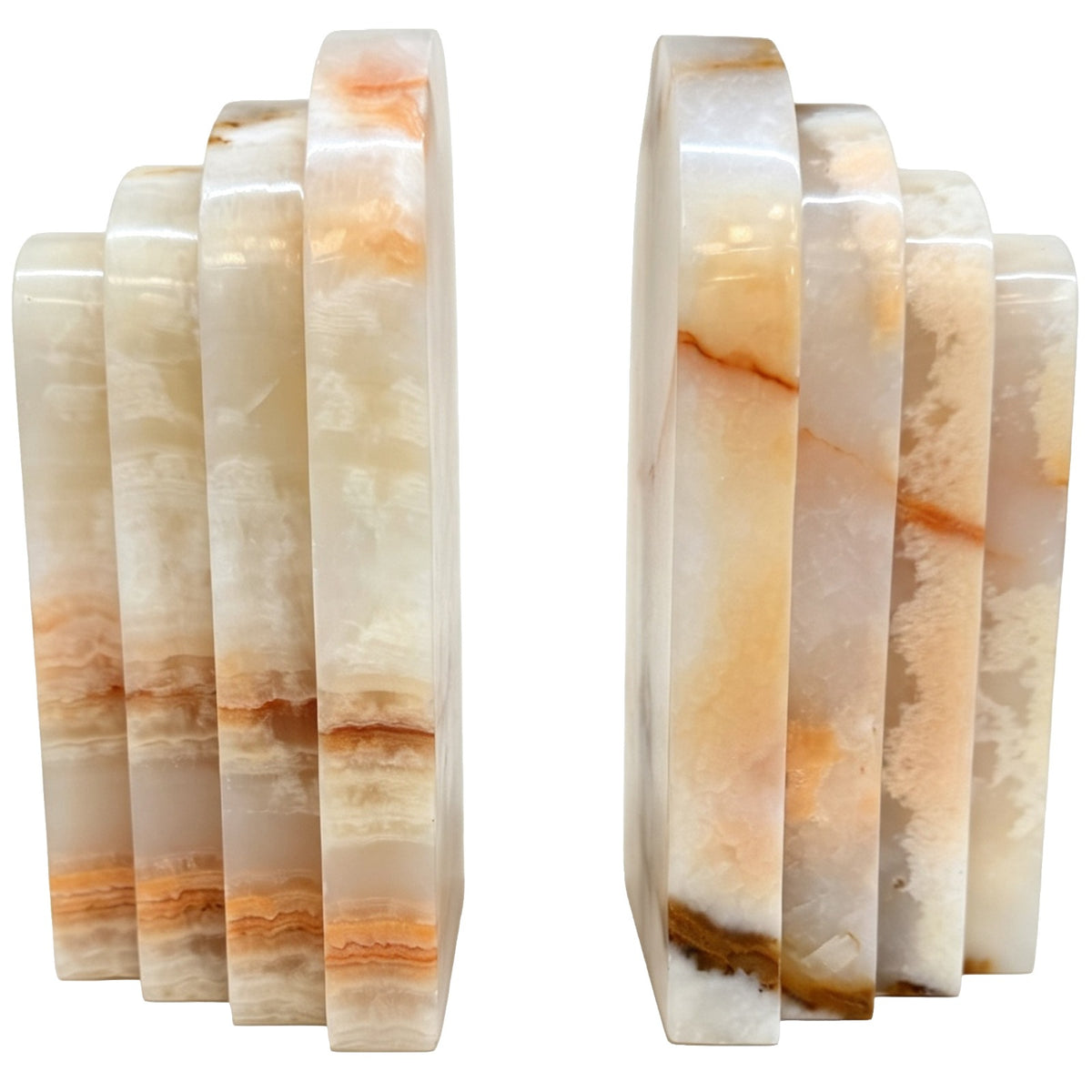 Osmond Bookend – White Jade Marble