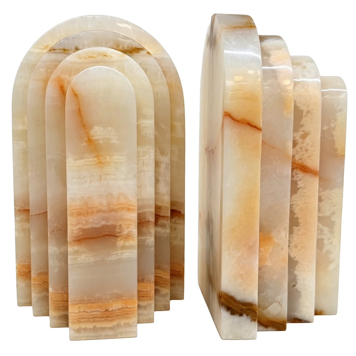 Osmond Bookend – White Jade Marble