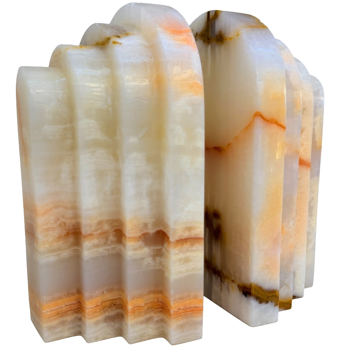 Osmond Bookend – White Jade Marble