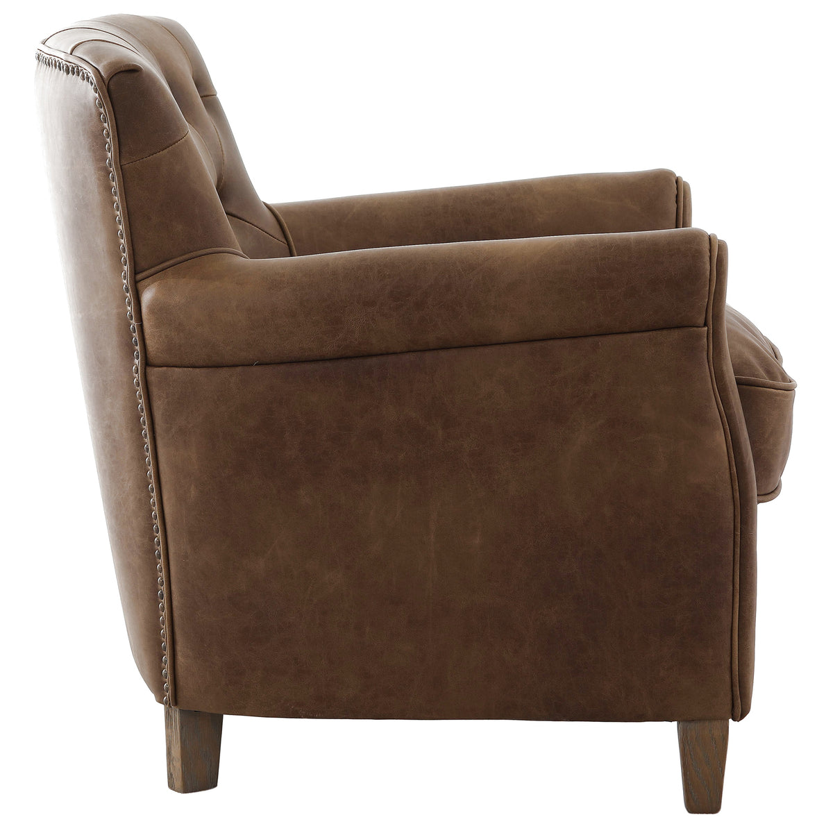 Oxford Club Chair – Chocolate Leather