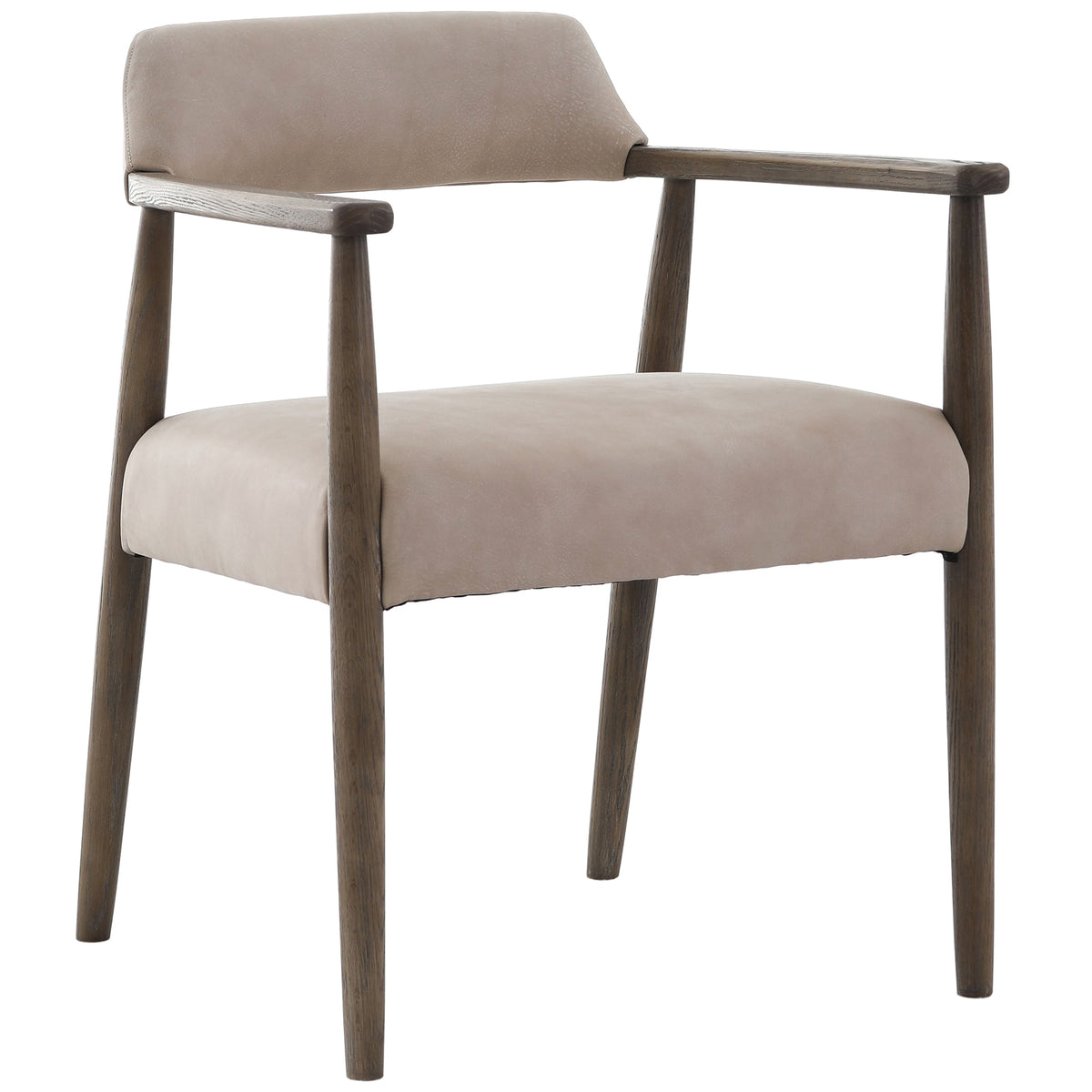 Stonehouse Taupe Italian Leather Dining Chair