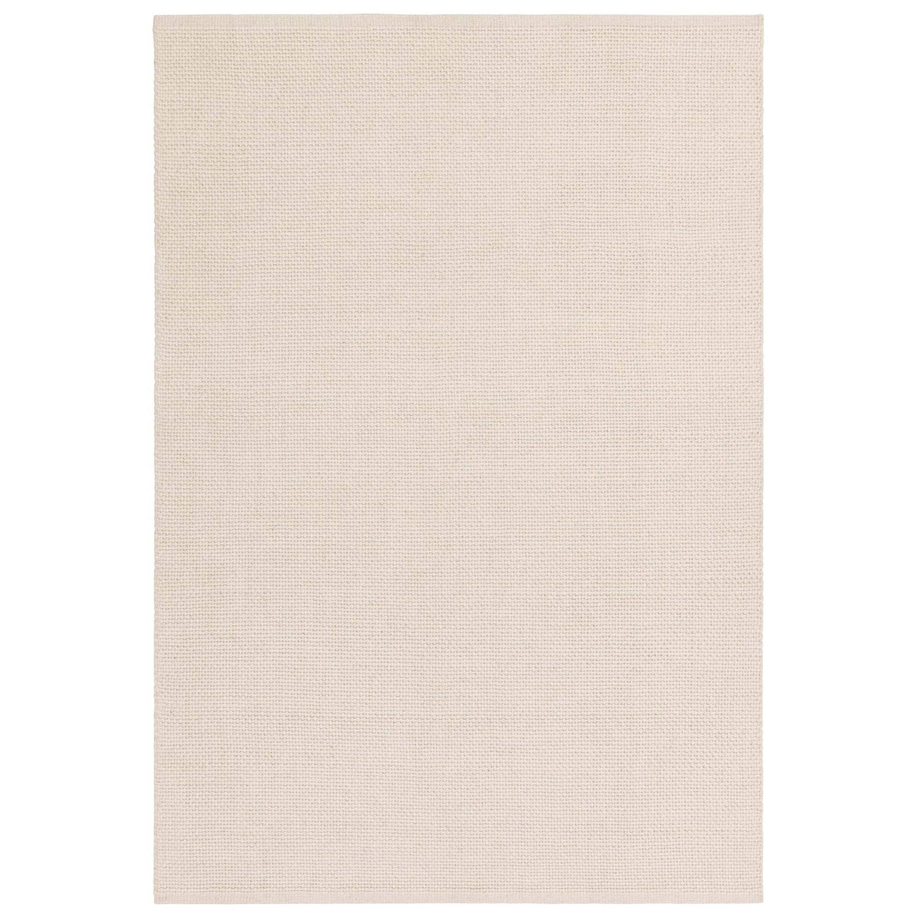 Finley Ivory handwoven rug shown on a white background