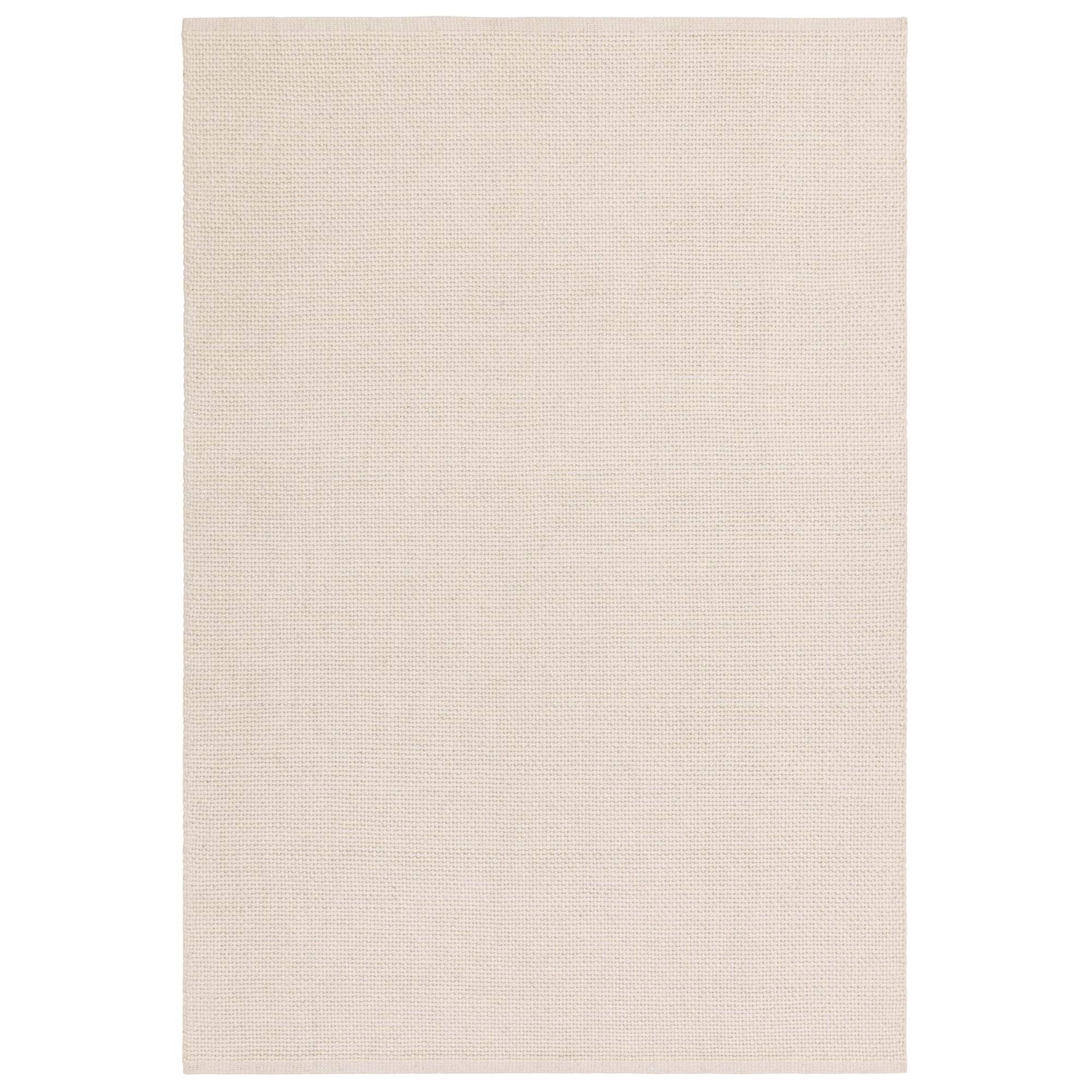 Finley Ivory handwoven rug shown on a white background