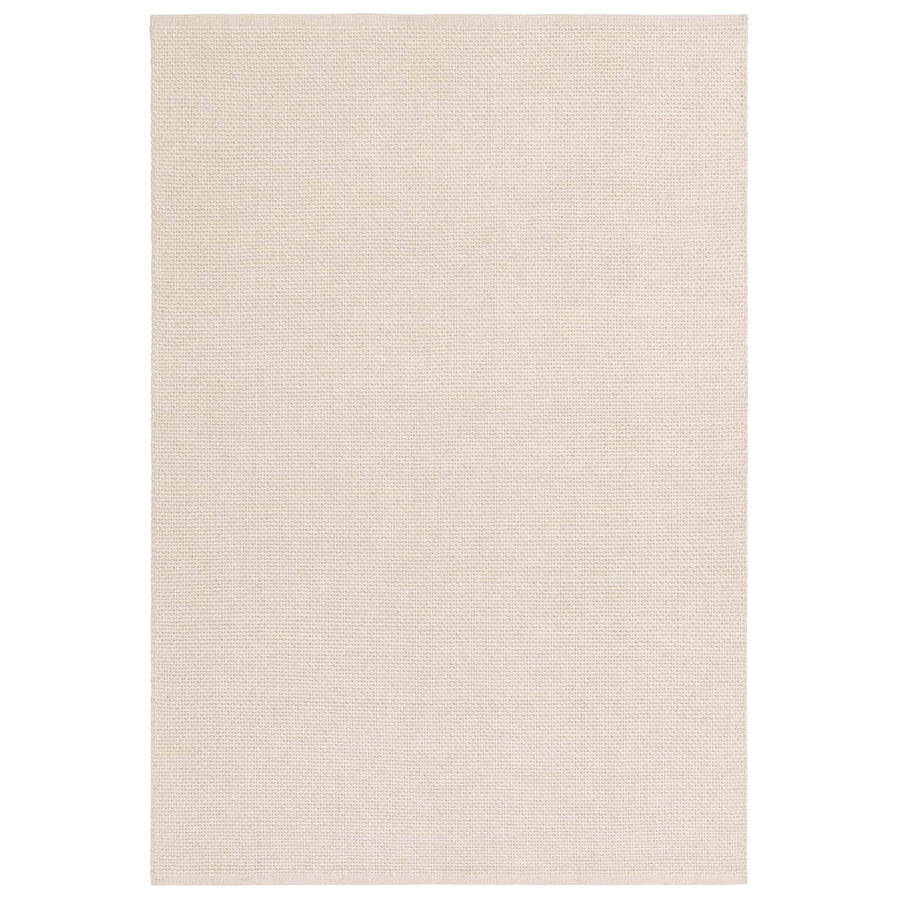 Finley Ivory handwoven rug shown on a white background