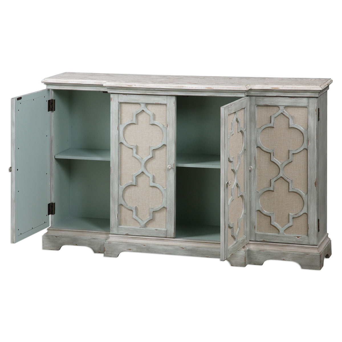 Sophie 4 Door Cabinet – Grey