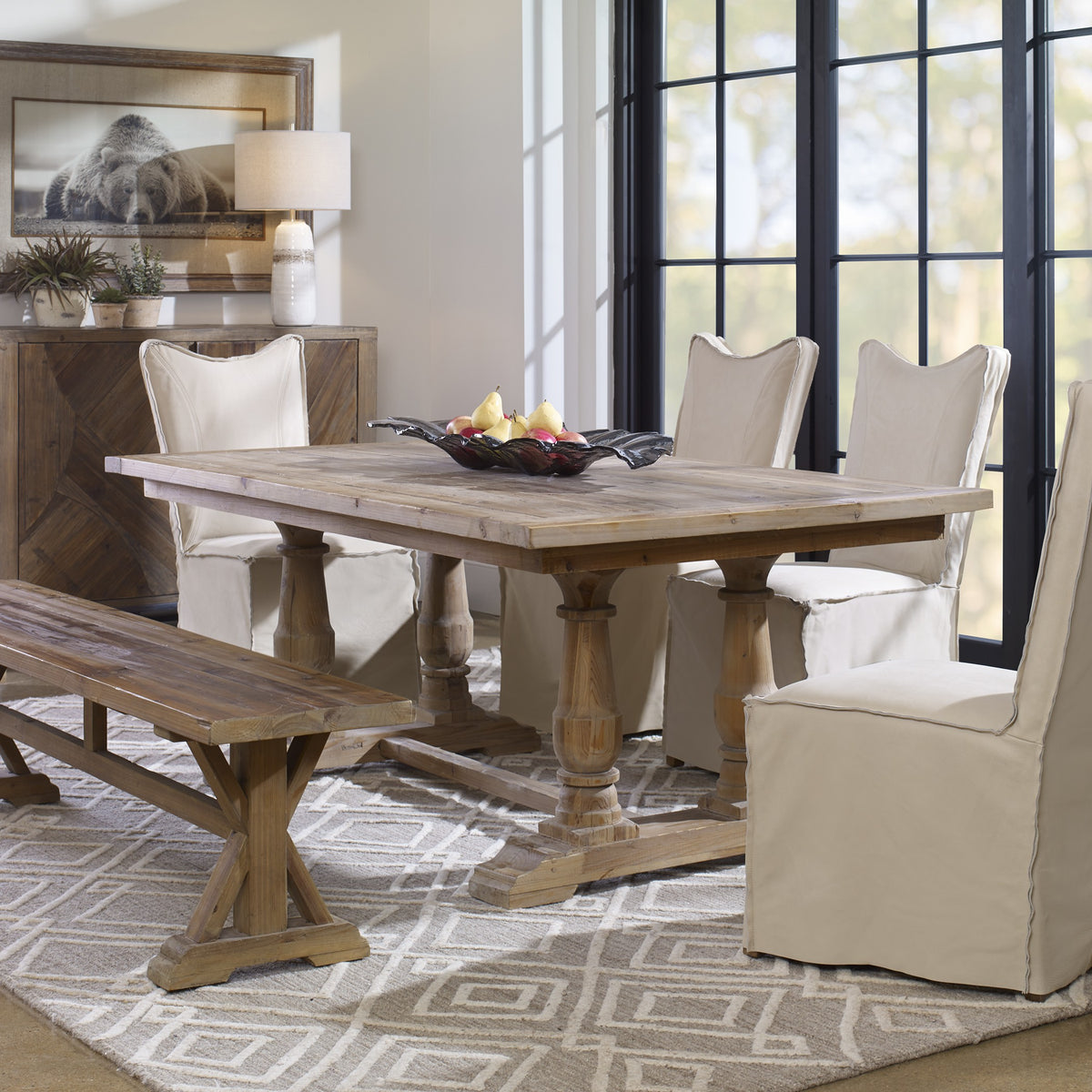Stratford Salvaged Wood Dining Table – 193cm