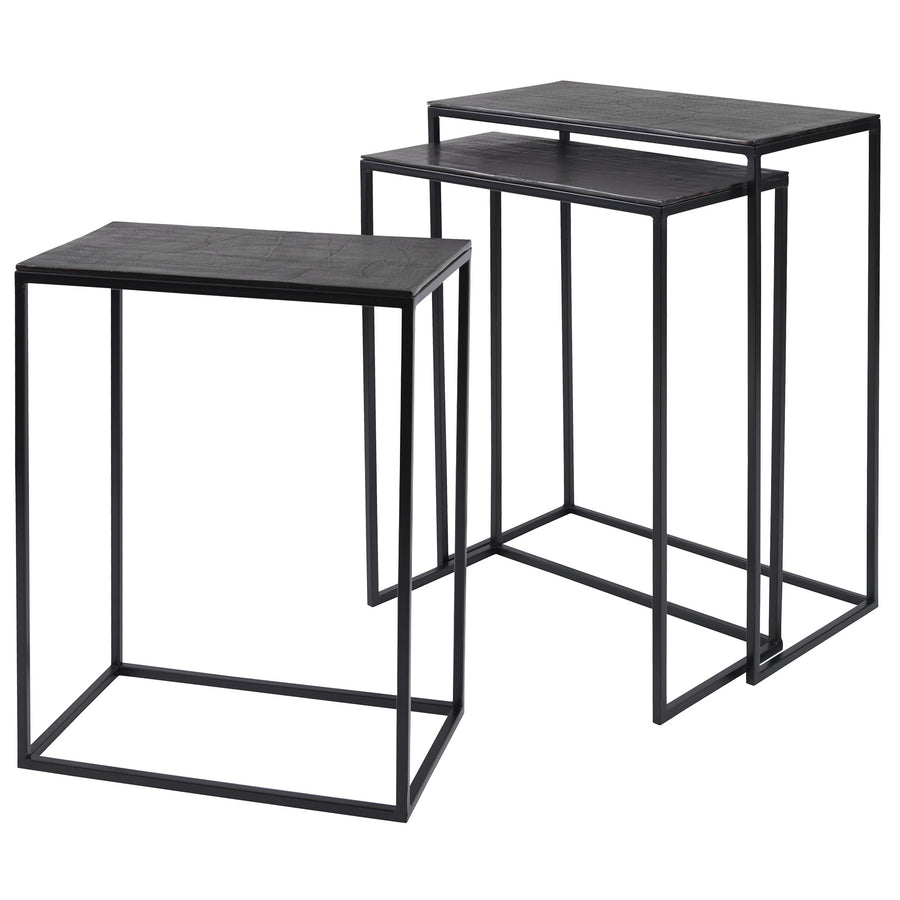 Coreene Iron Nesting Tables – Set of 3