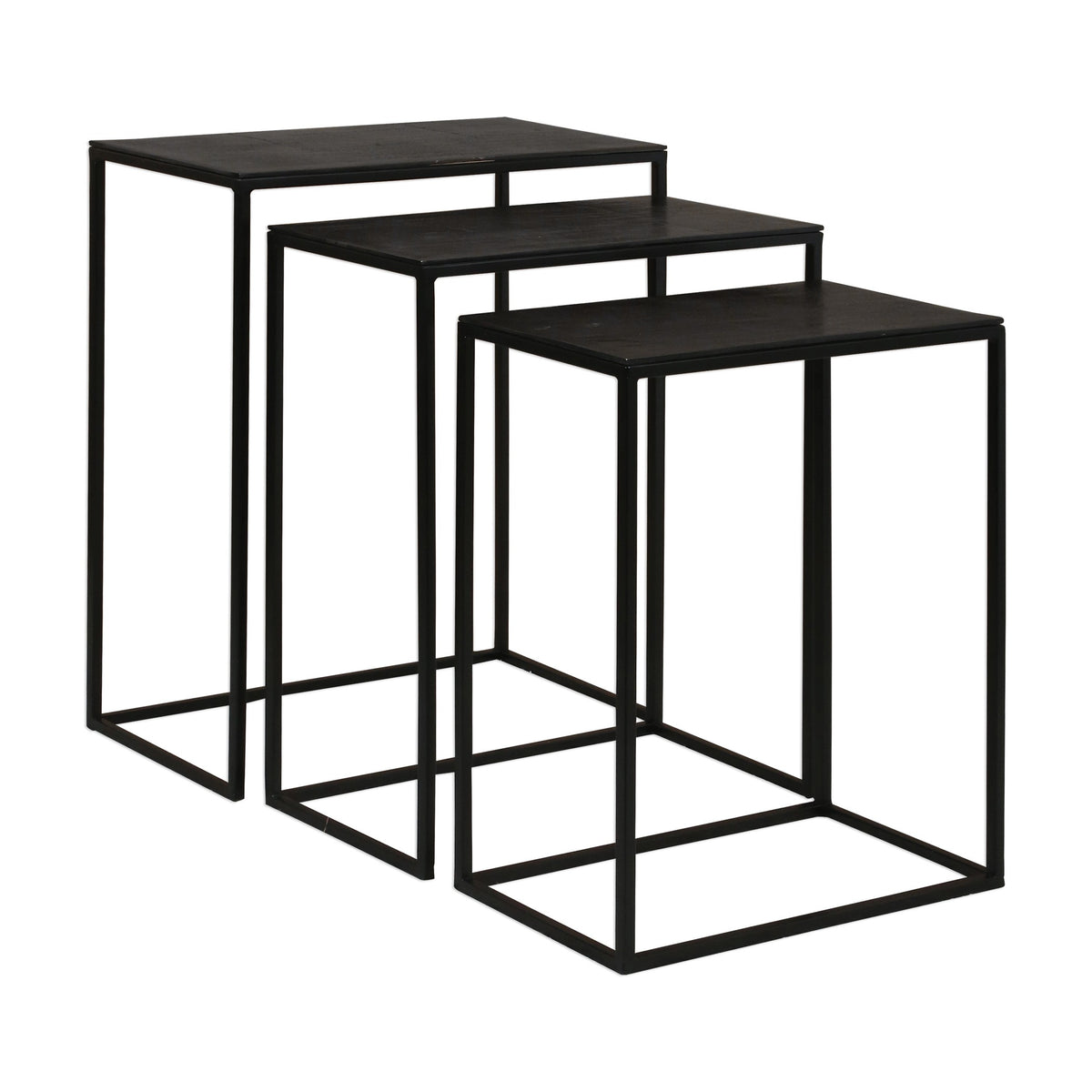 Coreene Iron Nesting Tables – Set of 3