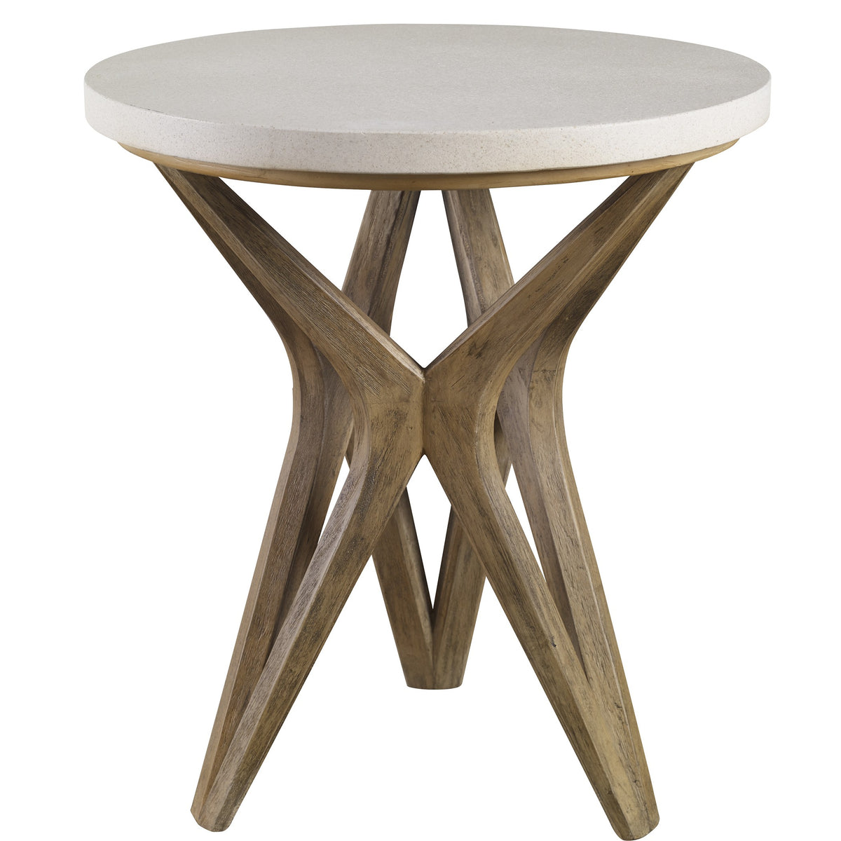 Marnie Limestone Side Table