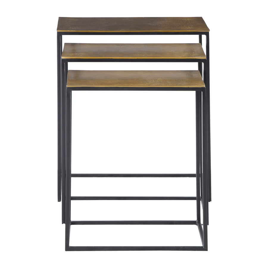 Coreene Gold Nesting Tables – Set of 3
