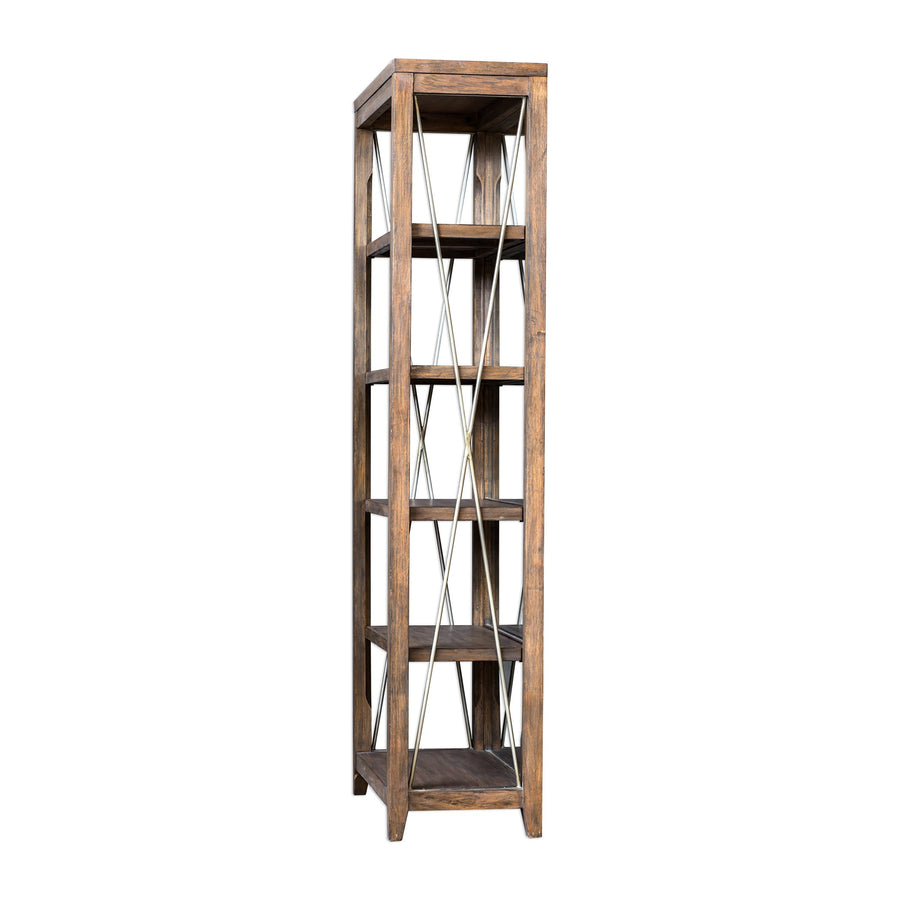 Delancey Weathered Oak Étagère