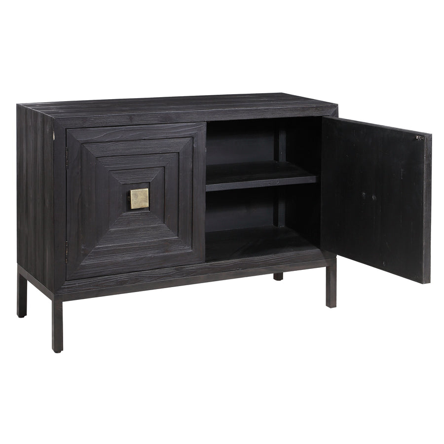 Aiken Dark Walnut Two-Door Cabinet