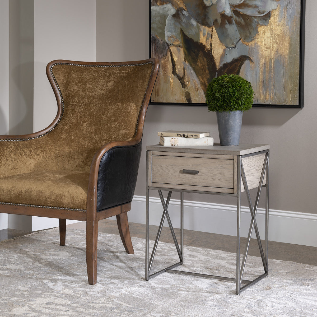 Cartwright Grey Side Table
