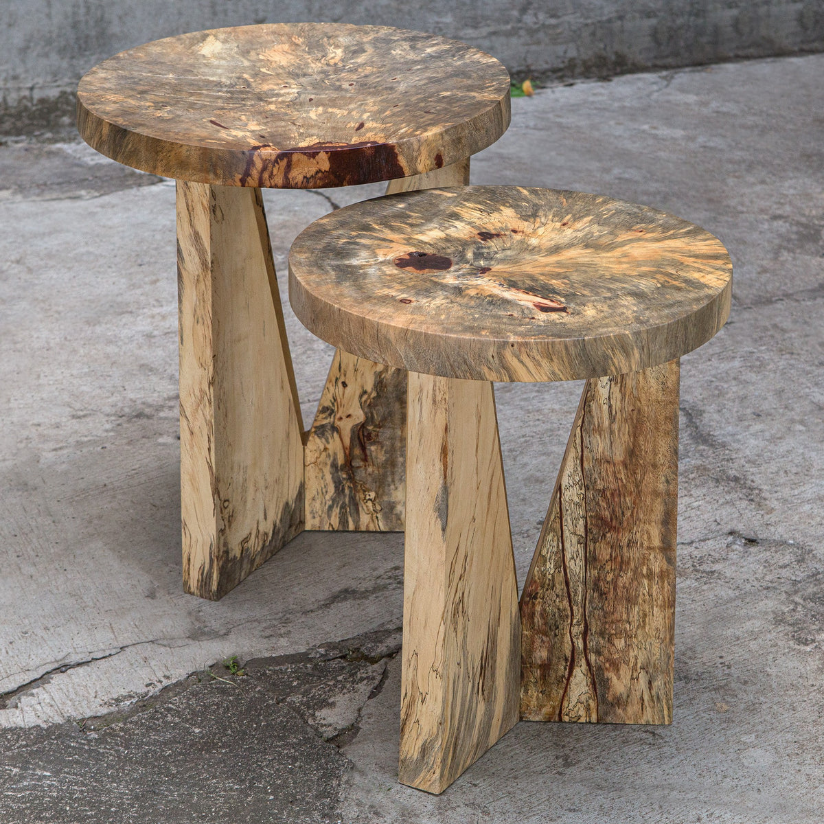 Nadette Natural Nesting Tables – Set of 2