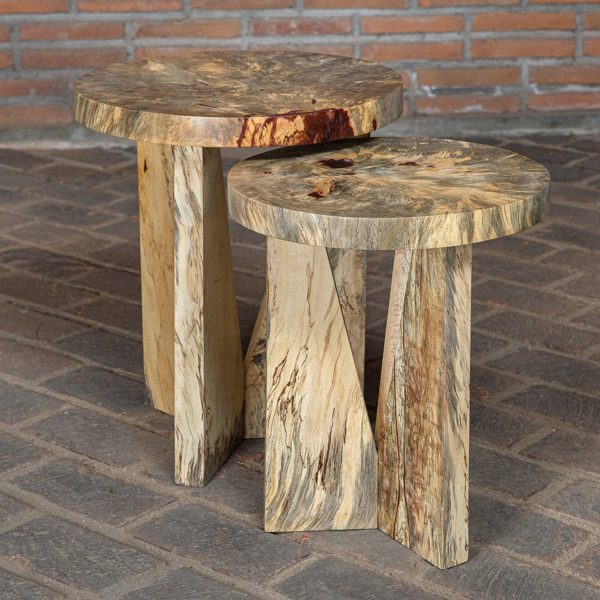 Nadette Natural Nesting Tables – Set of 2