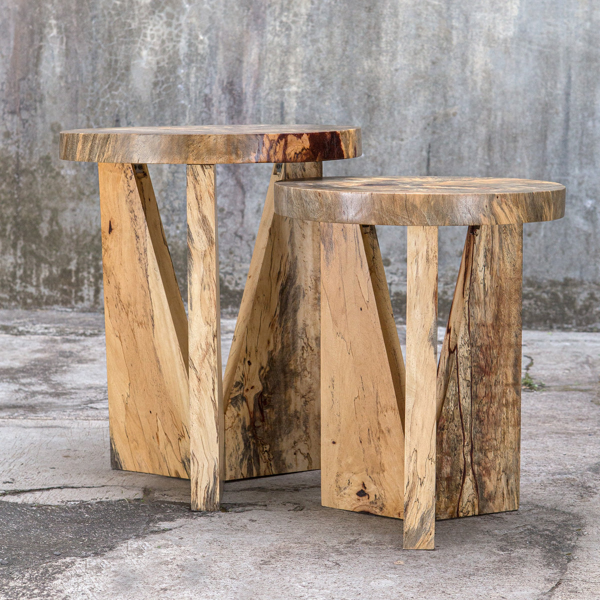 Nadette Natural Nesting Tables – Set of 2