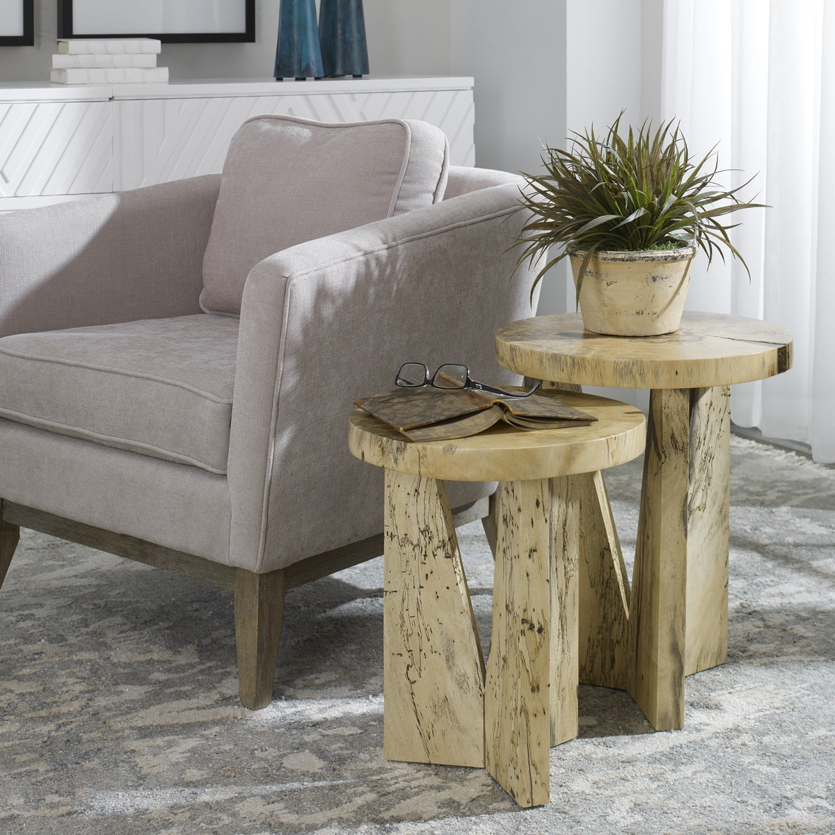 Nadette Natural Nesting Tables – Set of 2