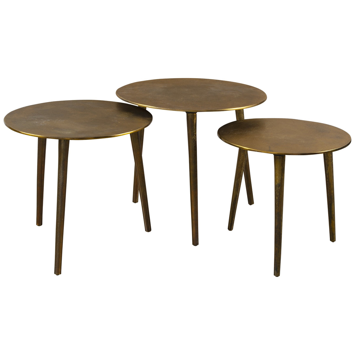 Kasai Gold Coffee Tables – Set of 3