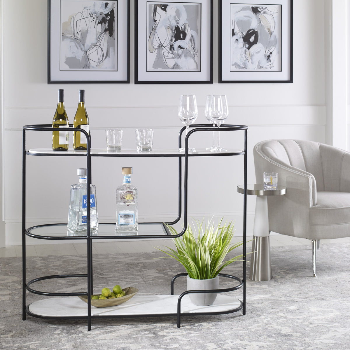 Trolley Bar Console