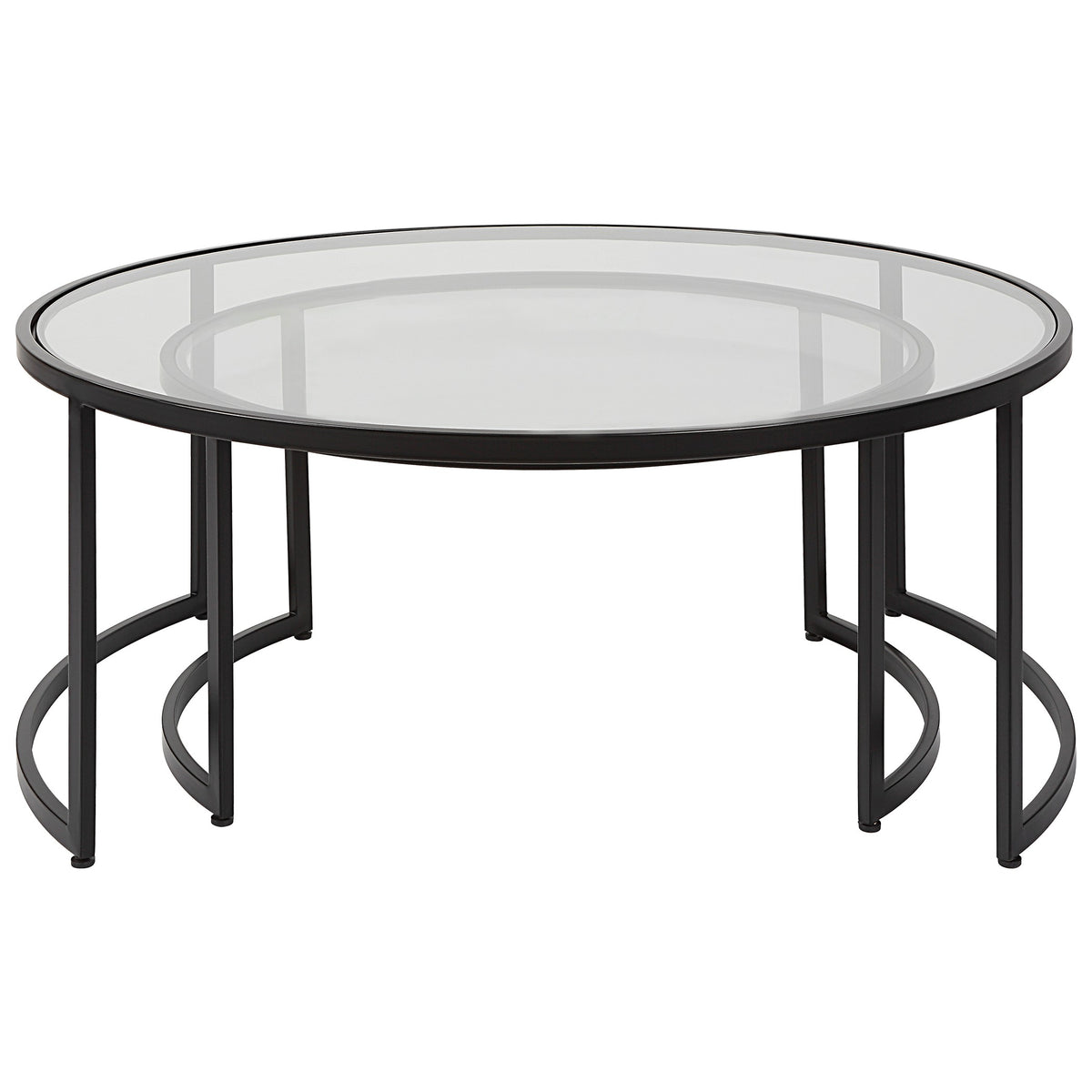 Rhea Black Nesting Coffee Tables – Set of 2