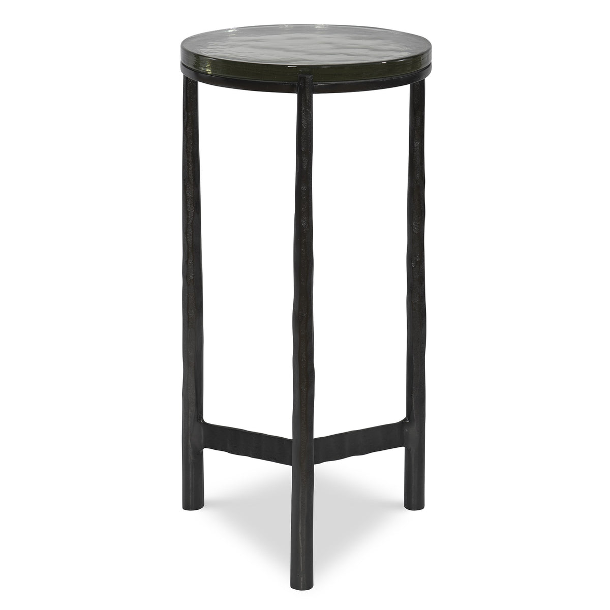 Eternity Iron and Glass Accent Table