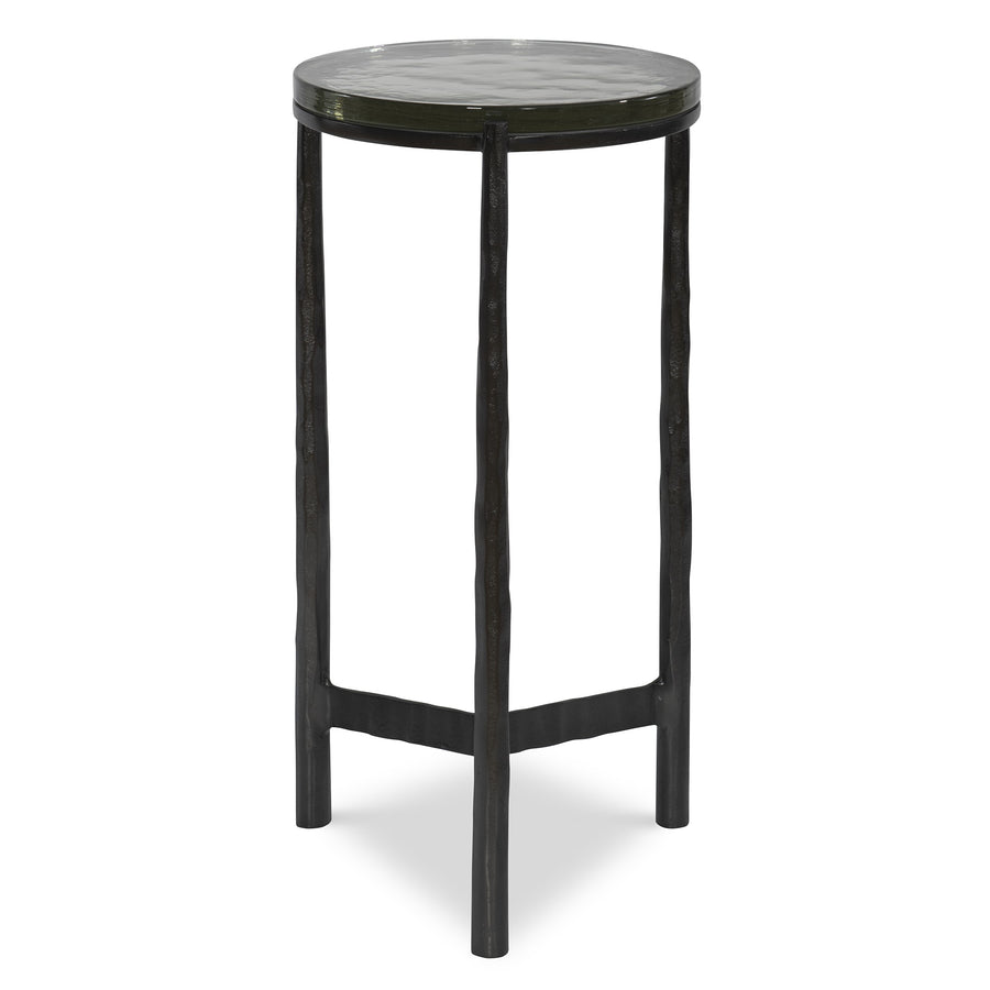 Eternity Iron and Glass Accent Table