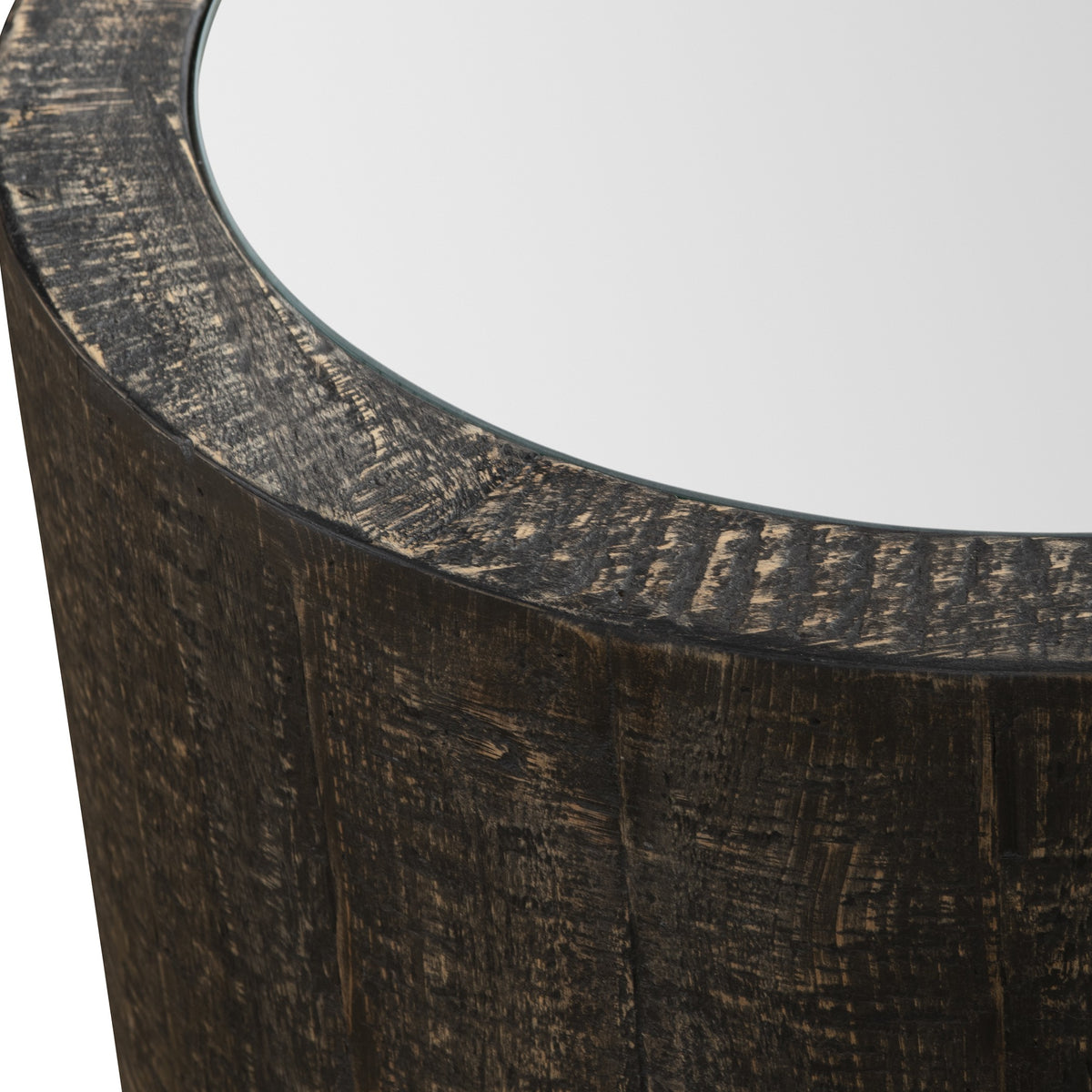 Sequoia Mirrored Drum Table