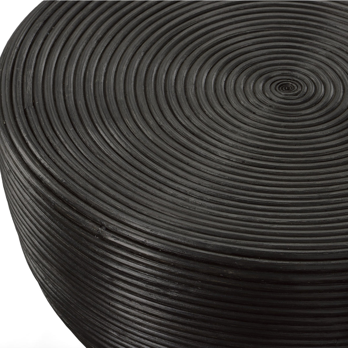 Bongo Black Rattan Side Table