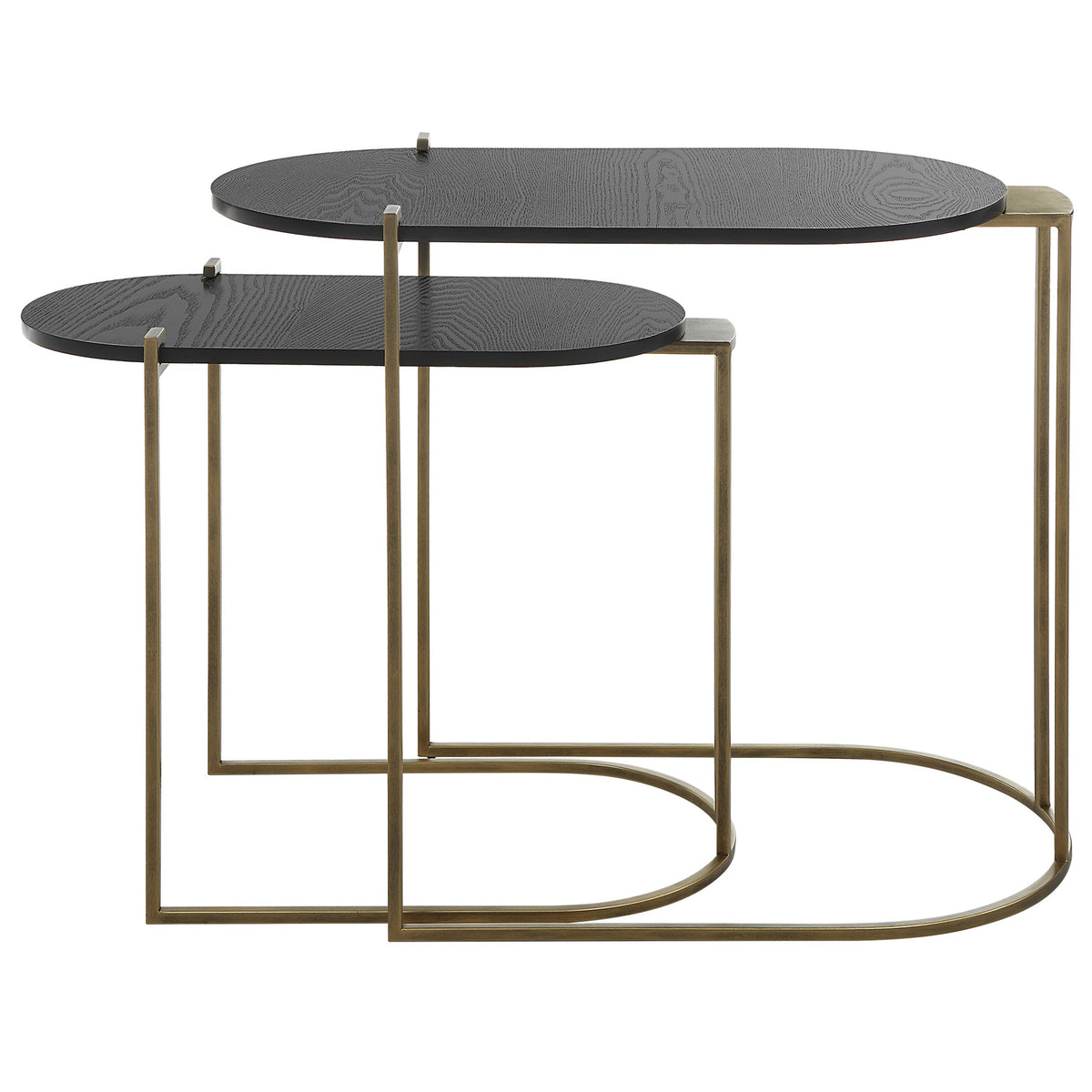 Aztec Wood Nesting Tables – Set of 2