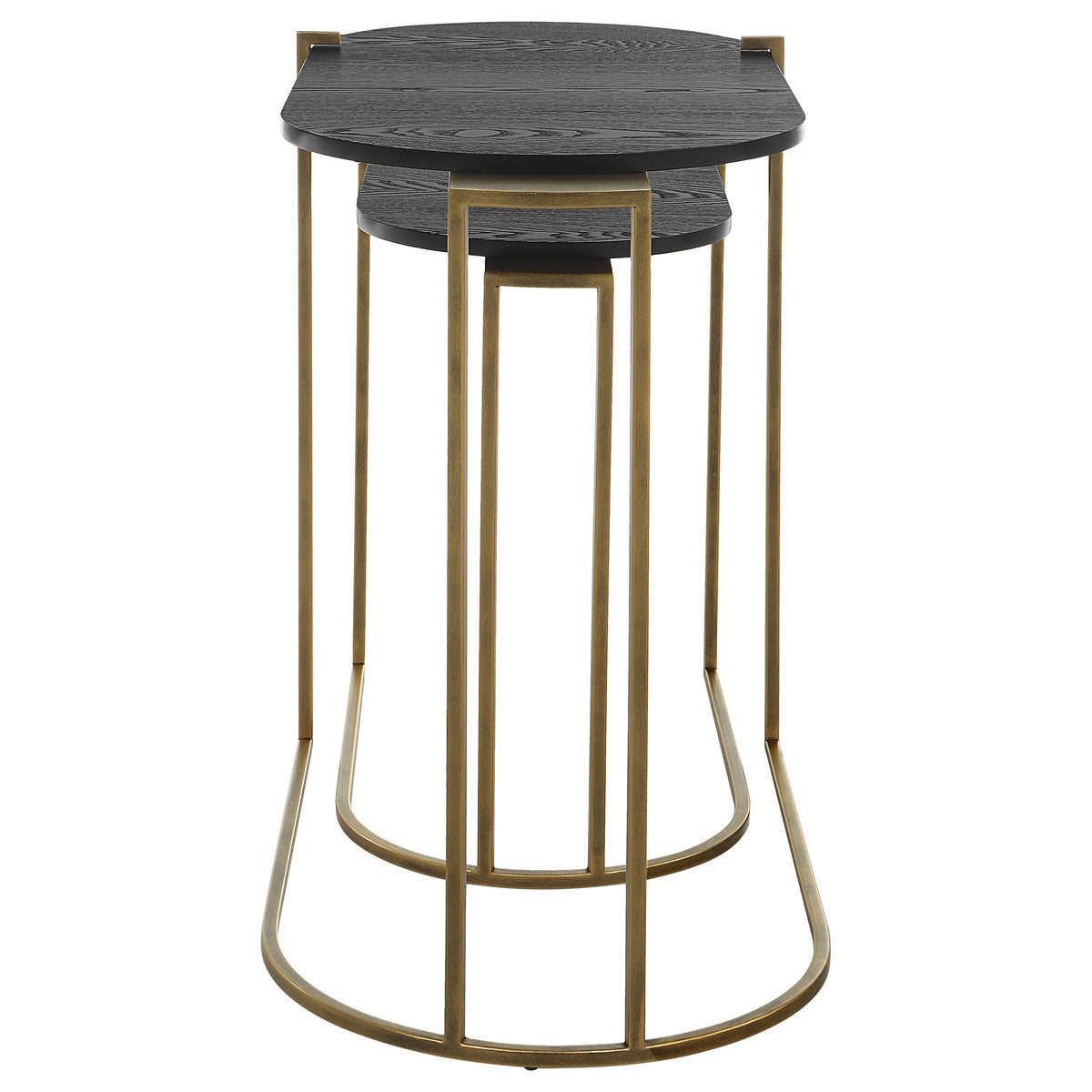 Aztec Wood Nesting Tables – Set of 2