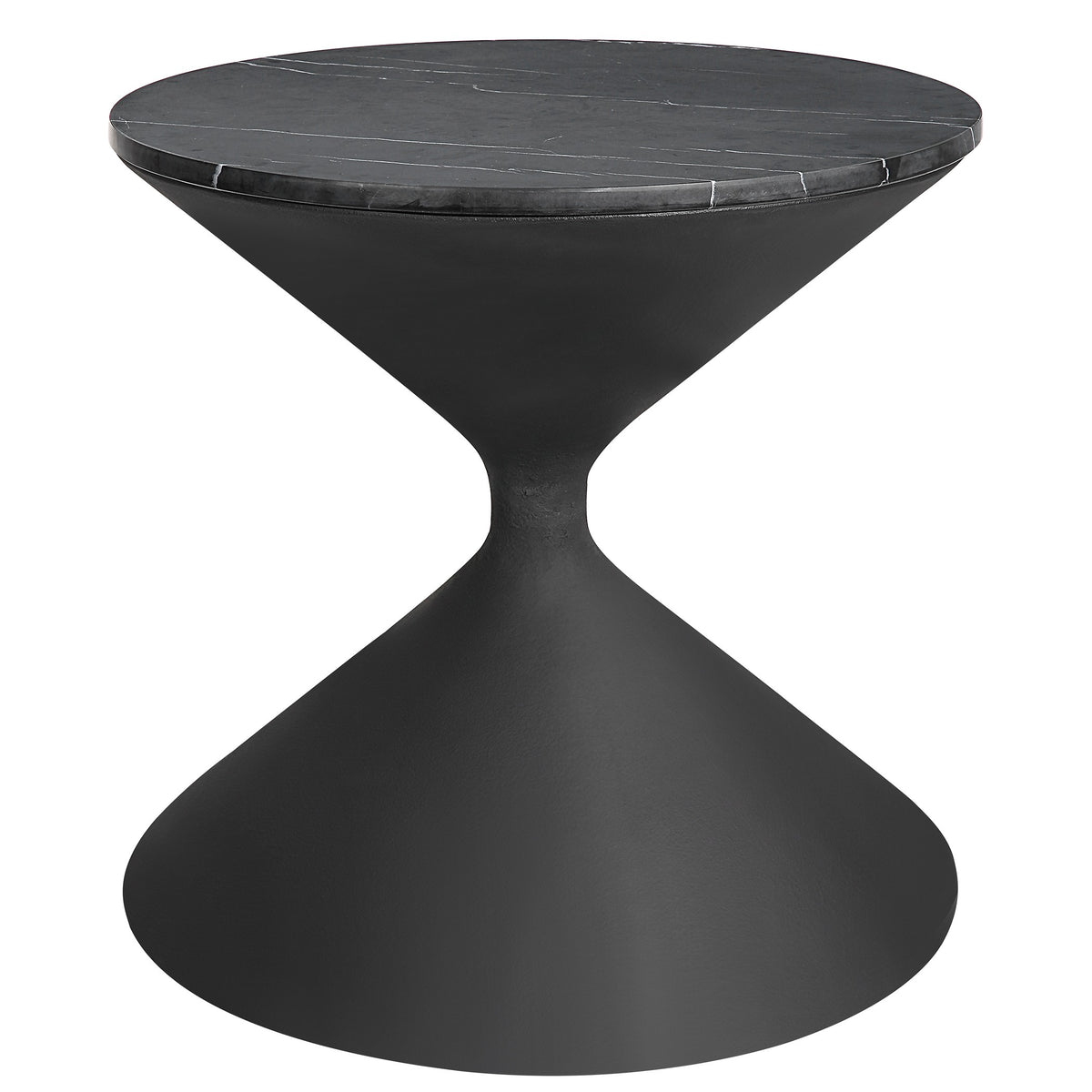 Time's Up Hourglass Side Table