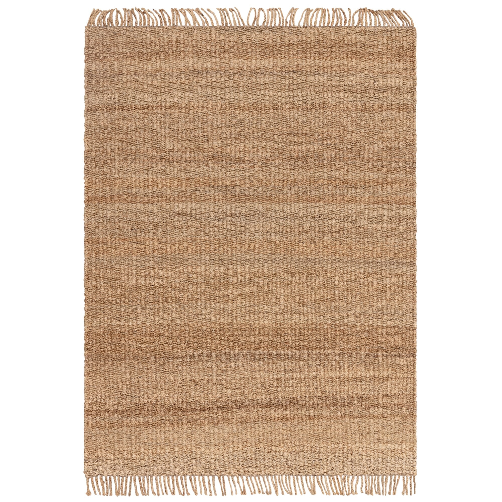 Grove Natural jute rug shown from above on a white background