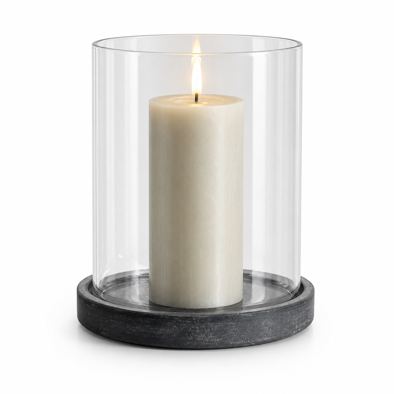 Amalfi Grey Large Hurricane Lantern