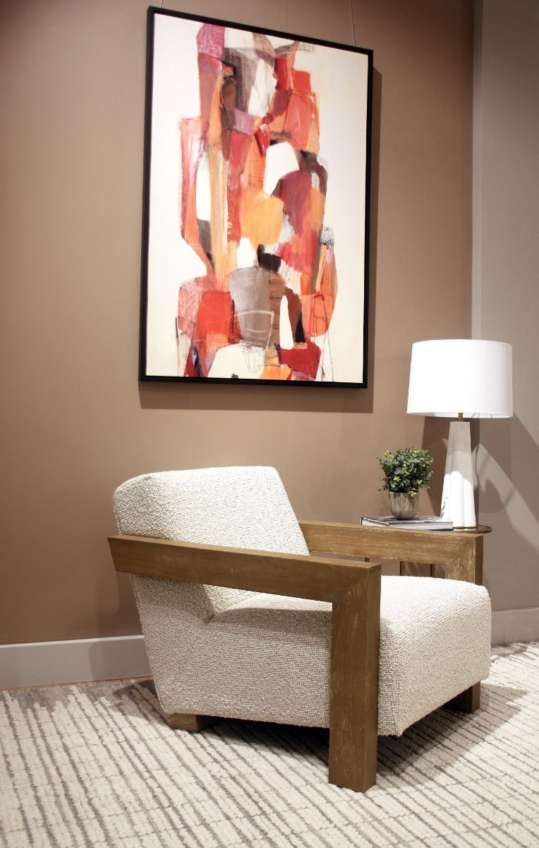 Abbey Accent Chair – Cream Bouclé