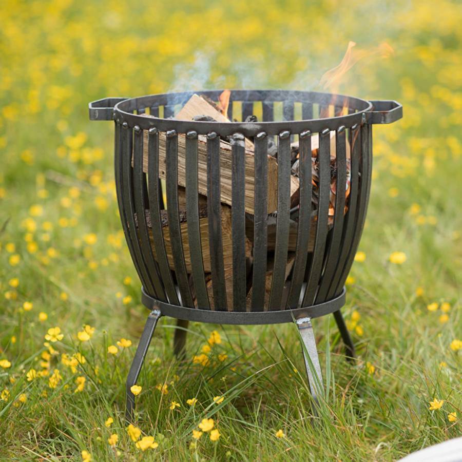 Industrial Raw Metal Fire Pit