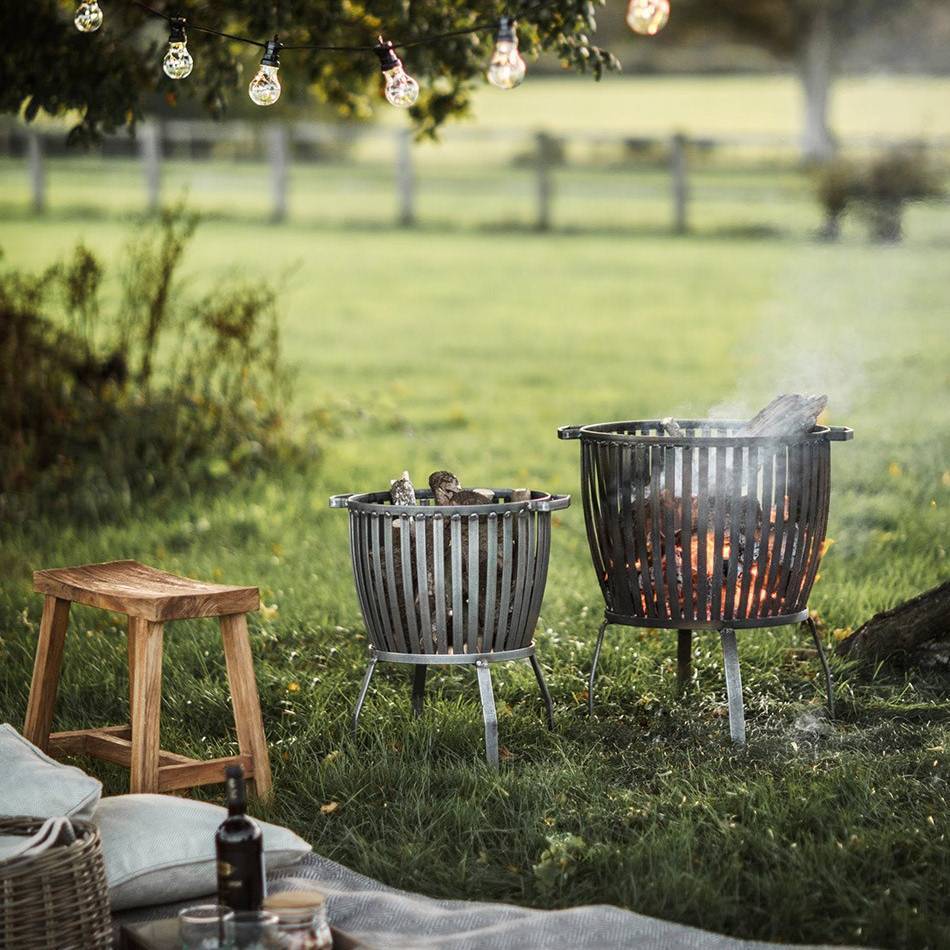 Industrial Raw Metal Fire Pit