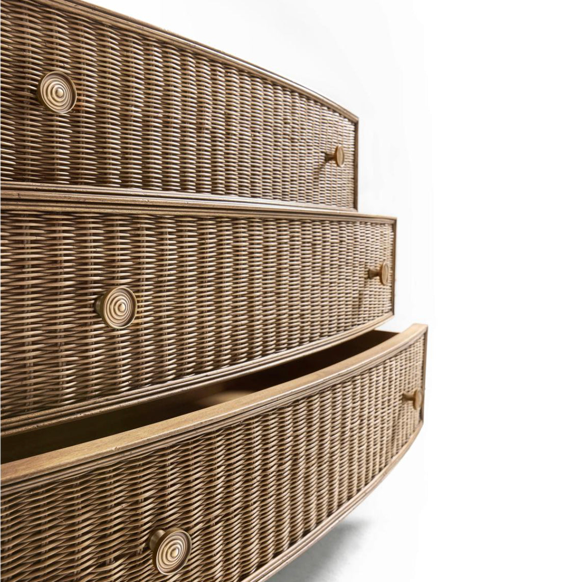 Palm Court Rattan Bow Front Chest