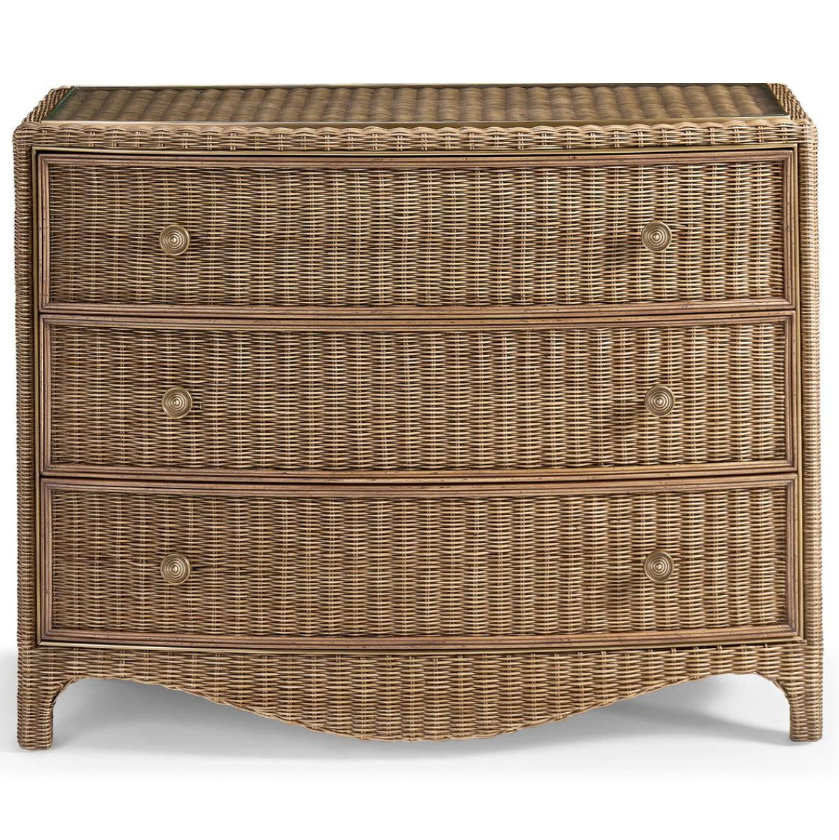 Palm Court Rattan Bow Front Chest