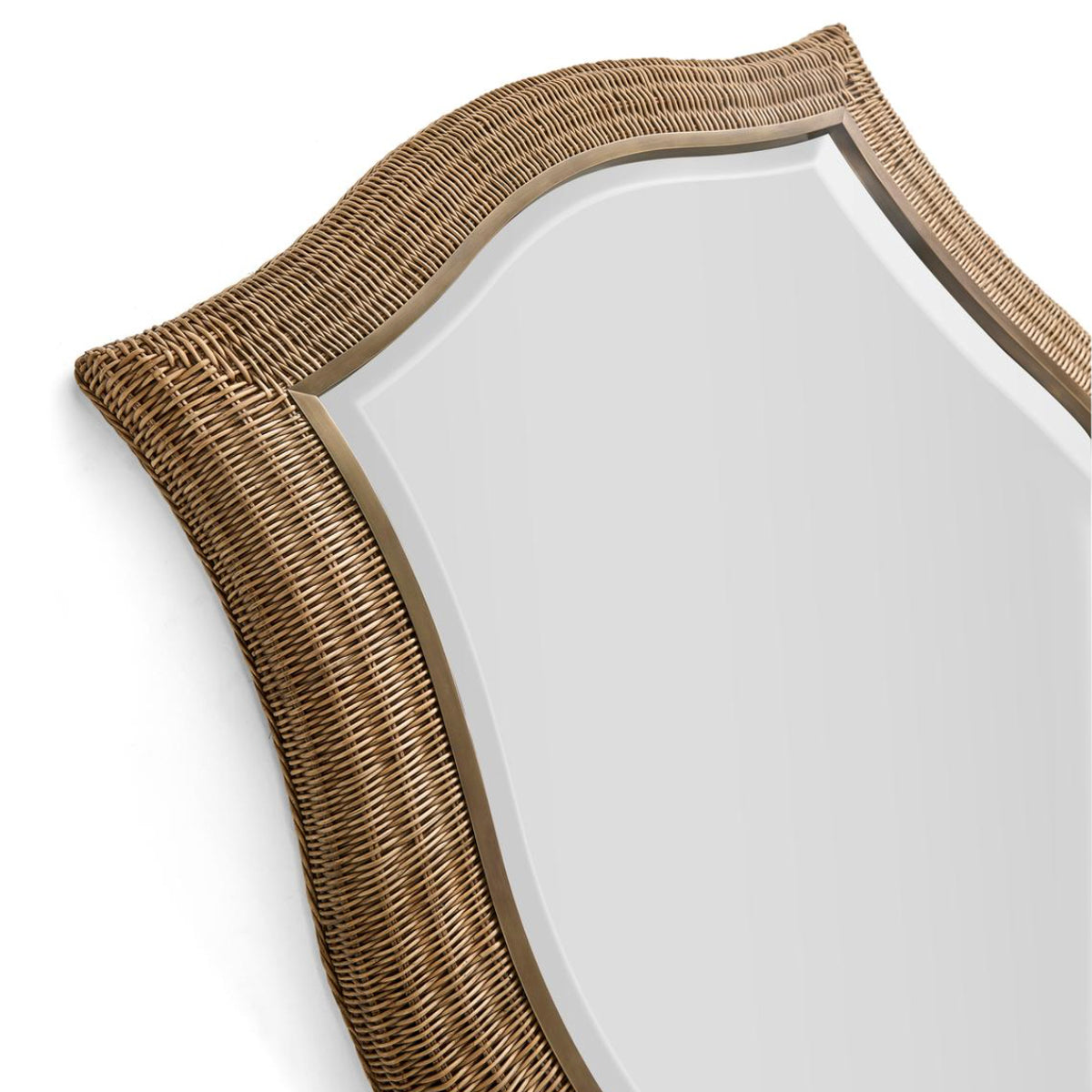 Palm Court Haven Rattan Wall Mirror