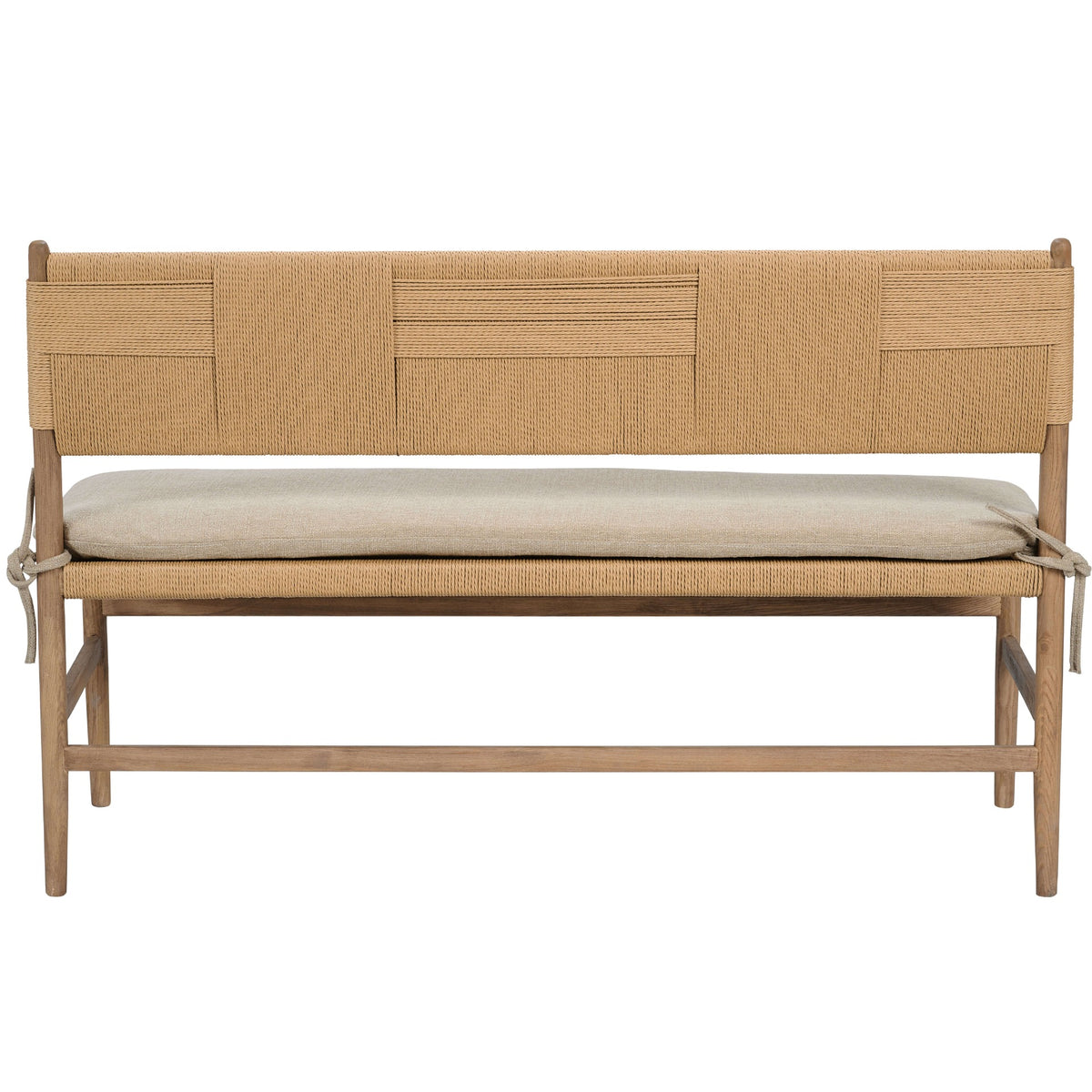 Radford Dining Bench with Fabric Seat Cushion
