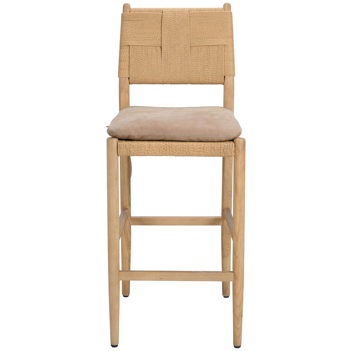 Radford Counter Stool with Leather Seat Cushion