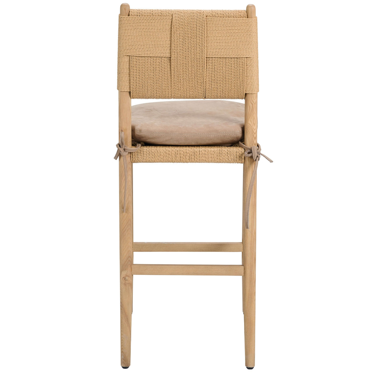 Radford Counter Stool with Leather Seat Cushion